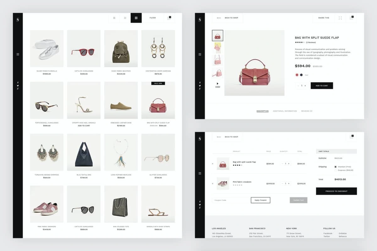 Skiboo-现代与最小电子商务PSD模板